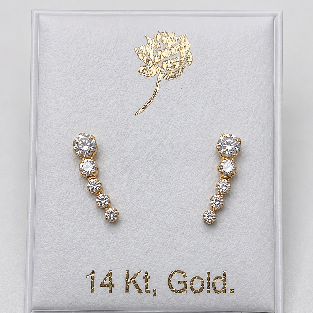 Golden Dragonfly Stud Earrings