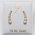 Diamond Cascade Stud Earrings