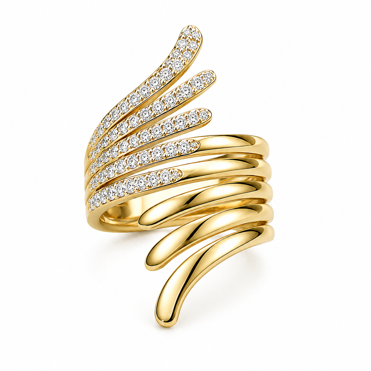 Golden Wings Diamond Ring