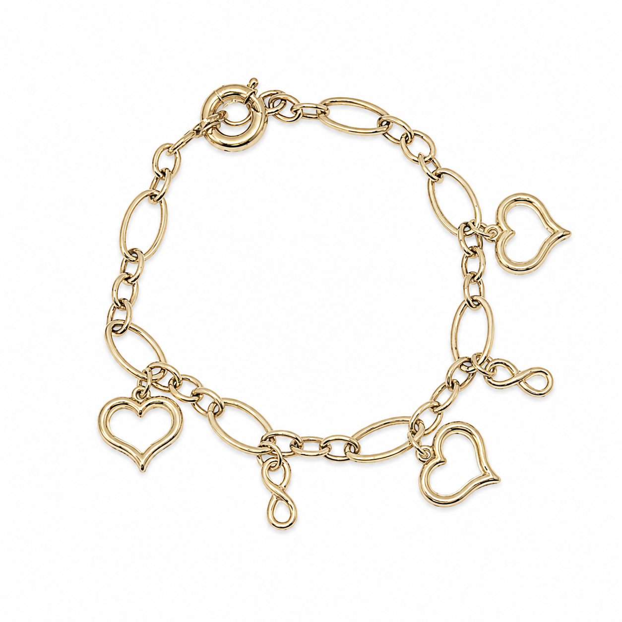 Heart Charm Bracelet