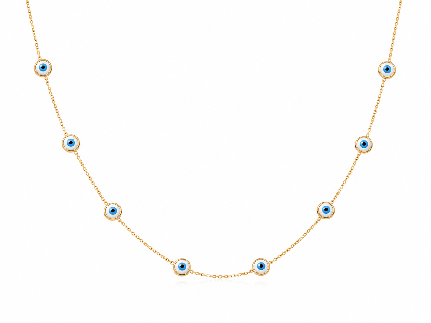 Evil Eye Station Necklace