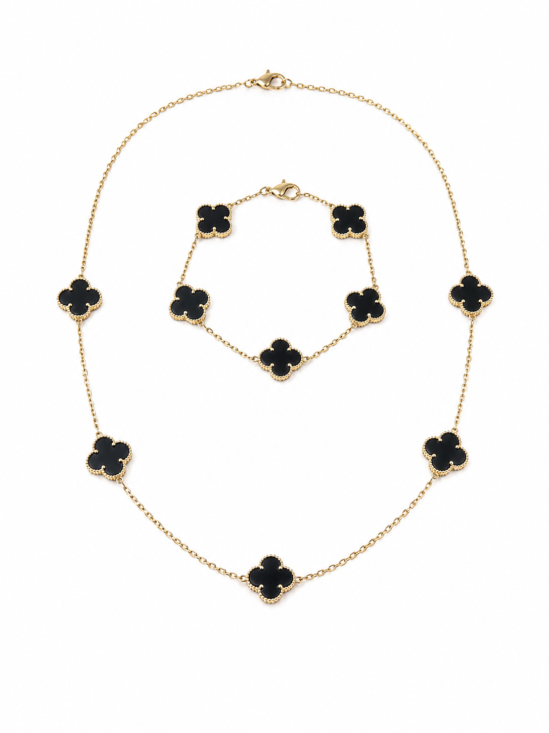 Midnight Clover Jewelry Set