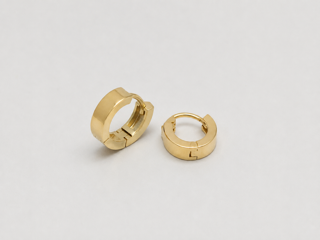Classic Huggie Hoop Earrings 10k