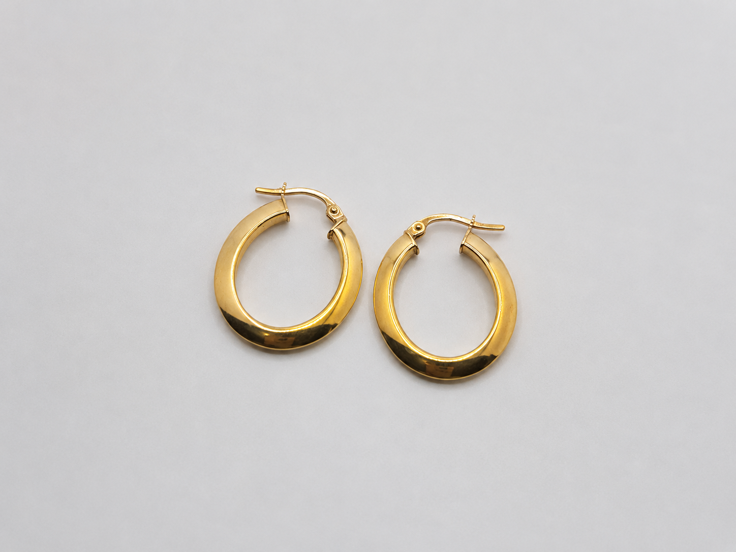 Classic Oval Hoop Earrings